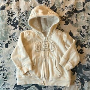 GAP baby Off-white Bear Ear Hooded Sweatshirt -Sz 18-24m